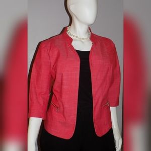 Coral Colored Suit Jacket